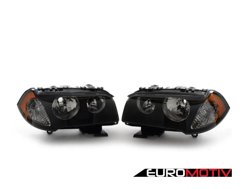 European Halogen Headlights Set - Amber Indicator