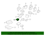 Genuine Porsche parts diagram