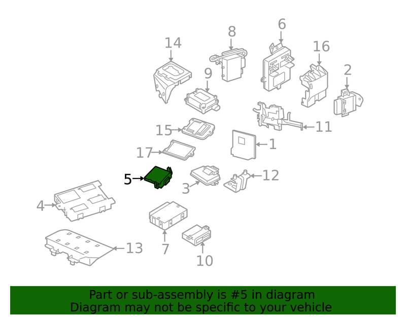 Genuine Porsche parts diagram