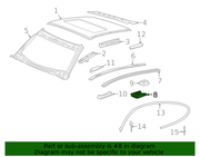 Genuine Porsche parts diagram