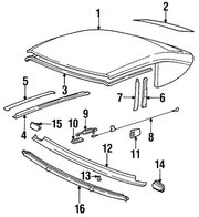 Genuine Porsche parts diagram