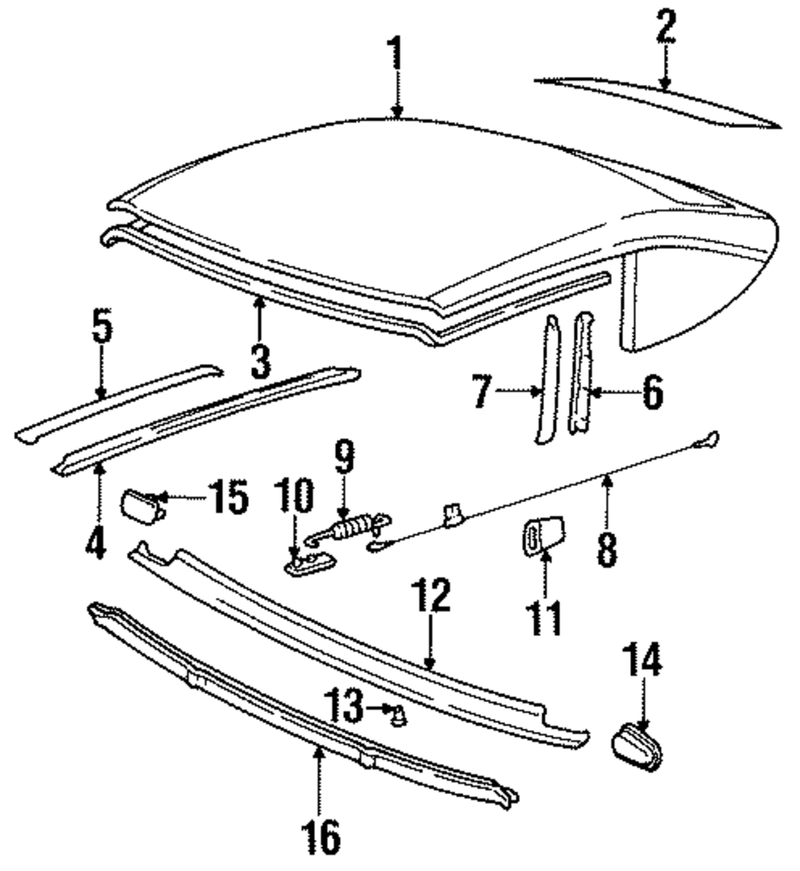 Genuine Porsche parts diagram