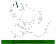 Genuine Porsche parts diagram