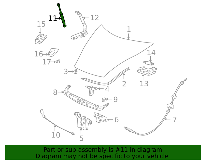 Genuine Porsche parts diagram
