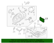 Genuine Porsche parts diagram