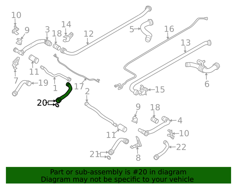 Genuine Porsche parts diagram