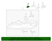 Genuine Porsche parts diagram