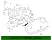 Genuine Porsche parts diagram