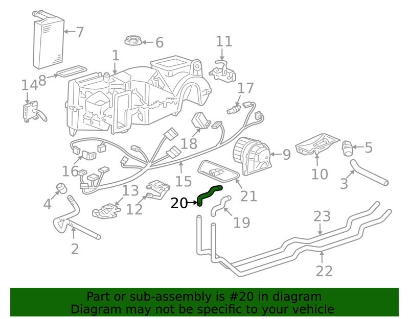 Genuine Porsche parts diagram