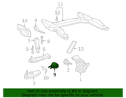 Genuine Porsche parts diagram
