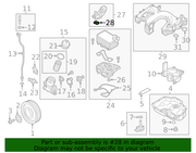 Genuine Porsche parts diagram