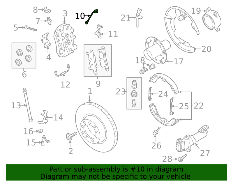Genuine Porsche parts diagram