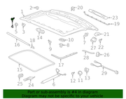 Genuine Porsche parts diagram