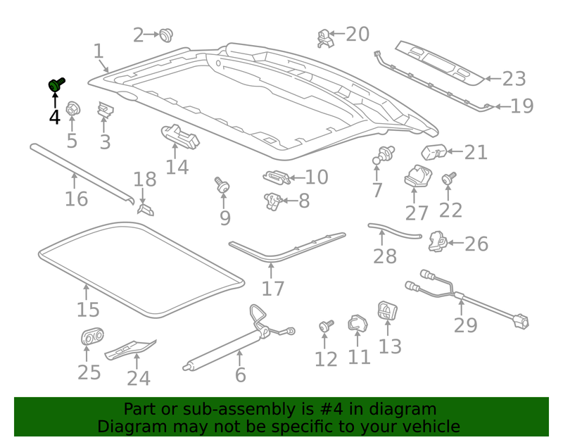 Genuine Porsche parts diagram