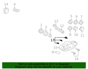 Genuine Porsche parts diagram