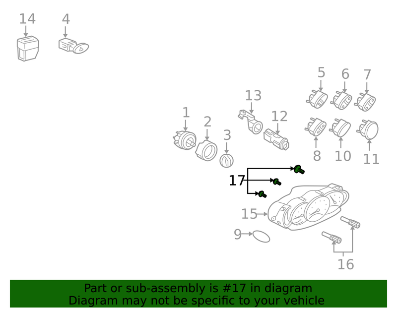 Genuine Porsche parts diagram