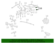Genuine Porsche parts diagram