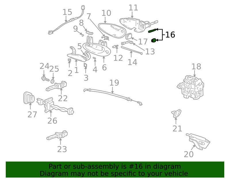 Genuine Porsche parts diagram