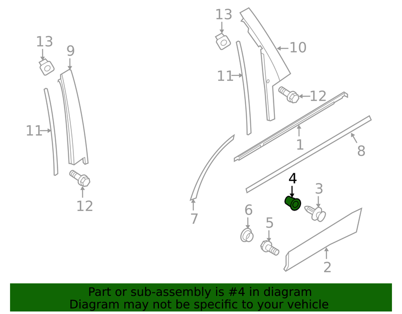 Genuine Porsche parts diagram