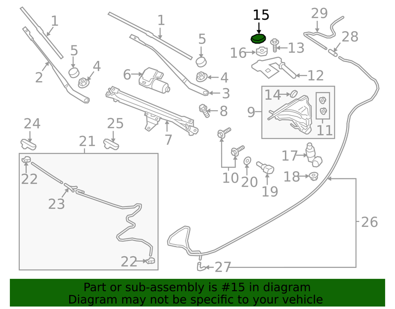 Genuine Porsche parts diagram