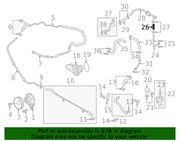 Genuine Porsche parts diagram