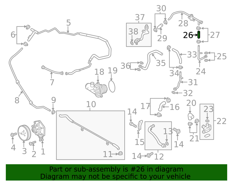 Genuine Porsche parts diagram