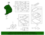 Genuine Porsche parts diagram