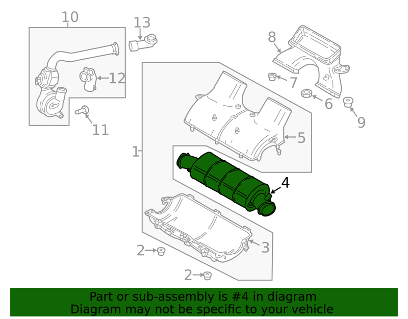 Genuine Porsche parts diagram