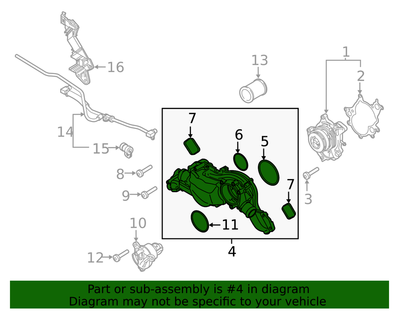 Genuine Porsche parts diagram