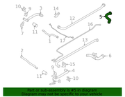 Genuine Porsche parts diagram