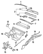 Genuine Porsche parts diagram