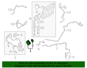 Genuine Porsche parts diagram