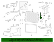 Genuine Porsche parts diagram