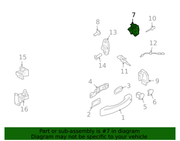 Genuine Porsche parts diagram