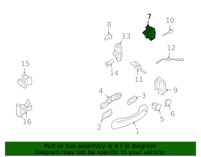Genuine Porsche parts diagram