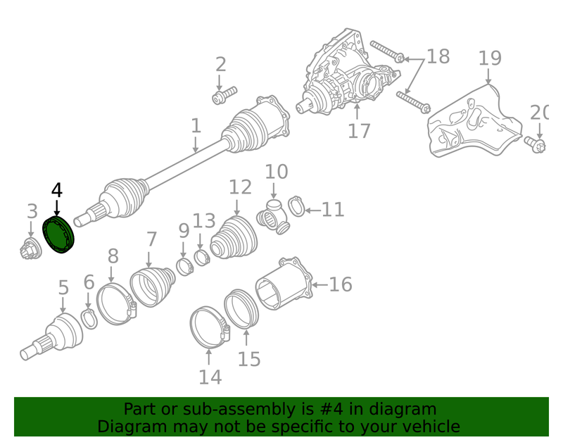 Part can be found as reference #4 in illustration