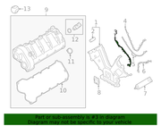 Genuine Porsche parts diagram