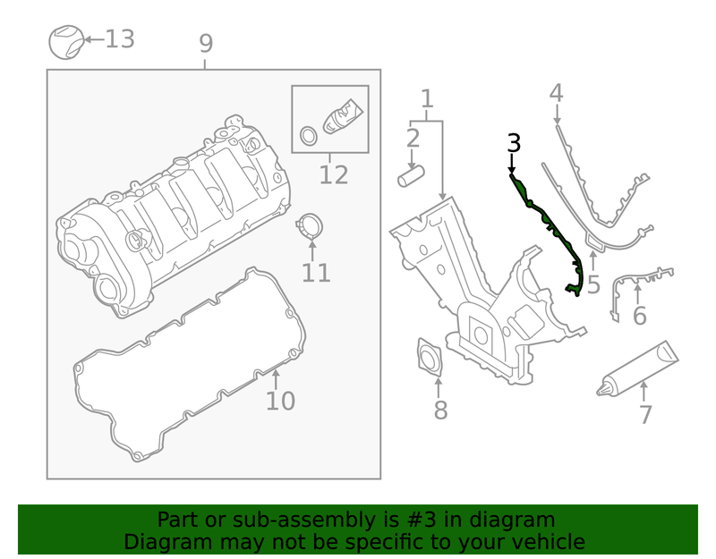 Genuine Porsche parts diagram