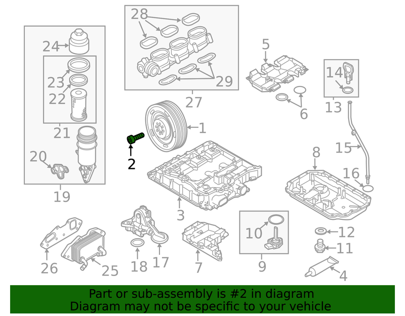 Genuine Porsche parts diagram