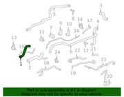 Genuine Porsche parts diagram