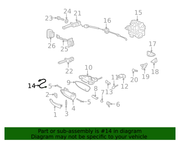Genuine Porsche parts diagram