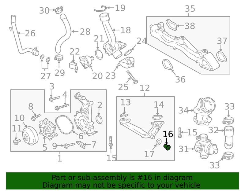 Genuine Porsche parts diagram