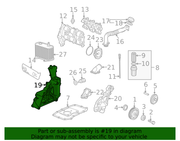 Genuine Porsche parts diagram