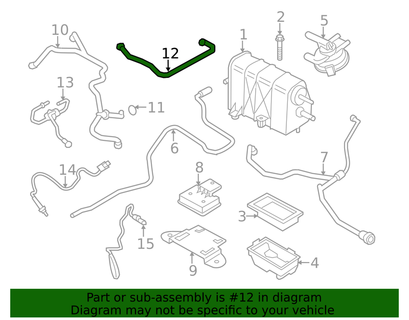 Genuine Porsche parts diagram