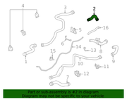 Genuine Porsche parts diagram