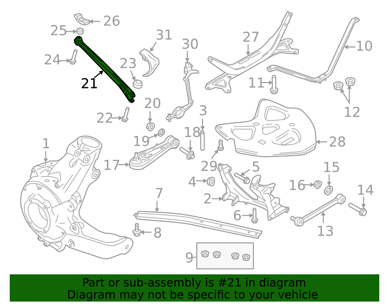 Genuine Porsche parts diagram