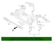 Genuine Porsche parts diagram
