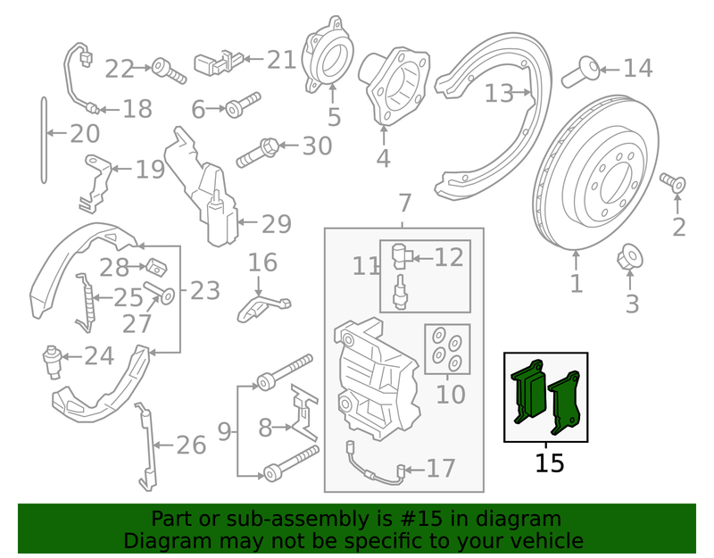 Genuine Porsche parts diagram