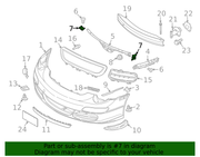 Genuine Porsche parts diagram