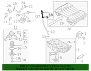 Genuine Porsche parts diagram